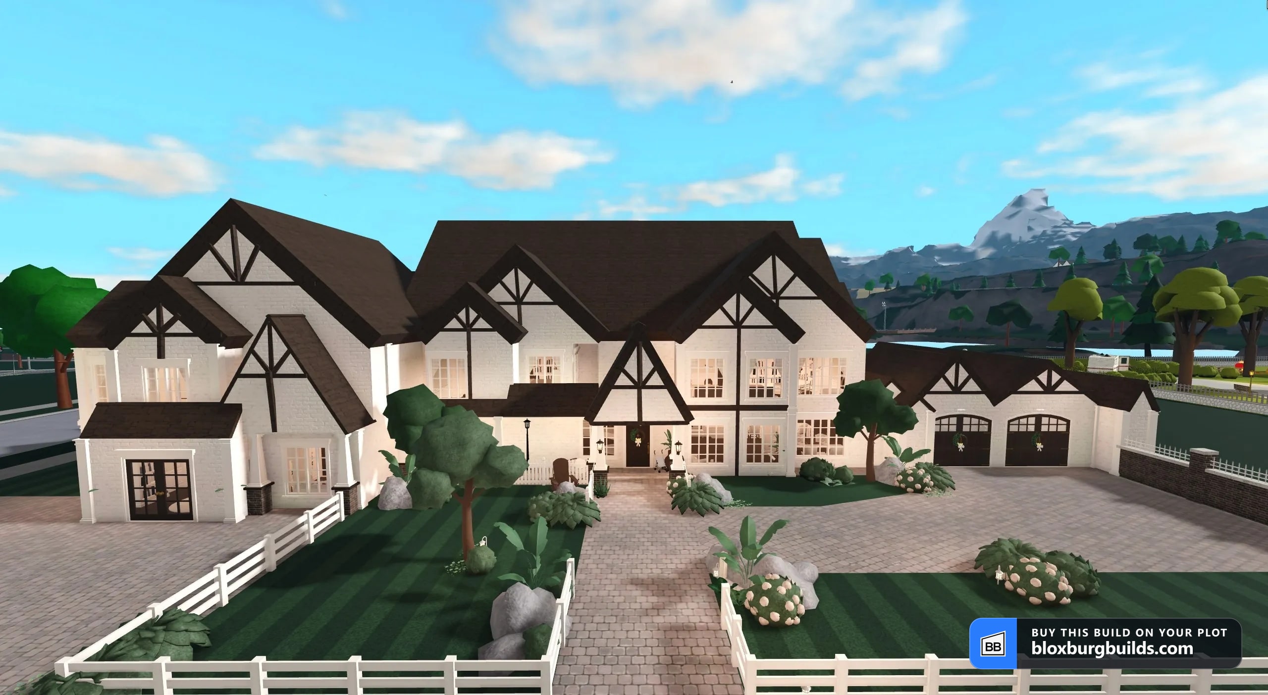 Bloxburg estate - Bellweather Grounds, view 1