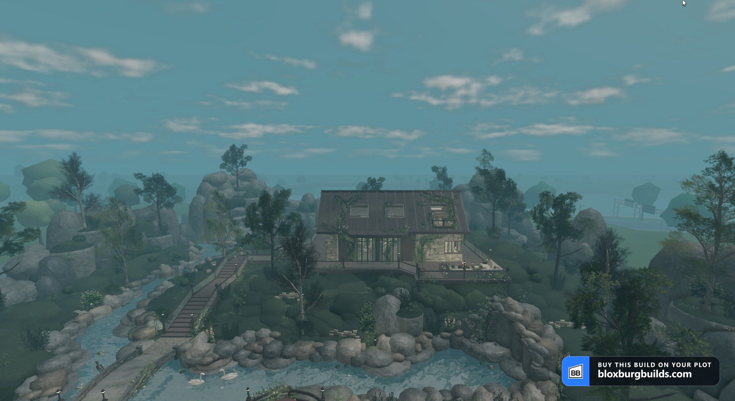 Bloxburg cabin - Cedarveil Cabin, view 1