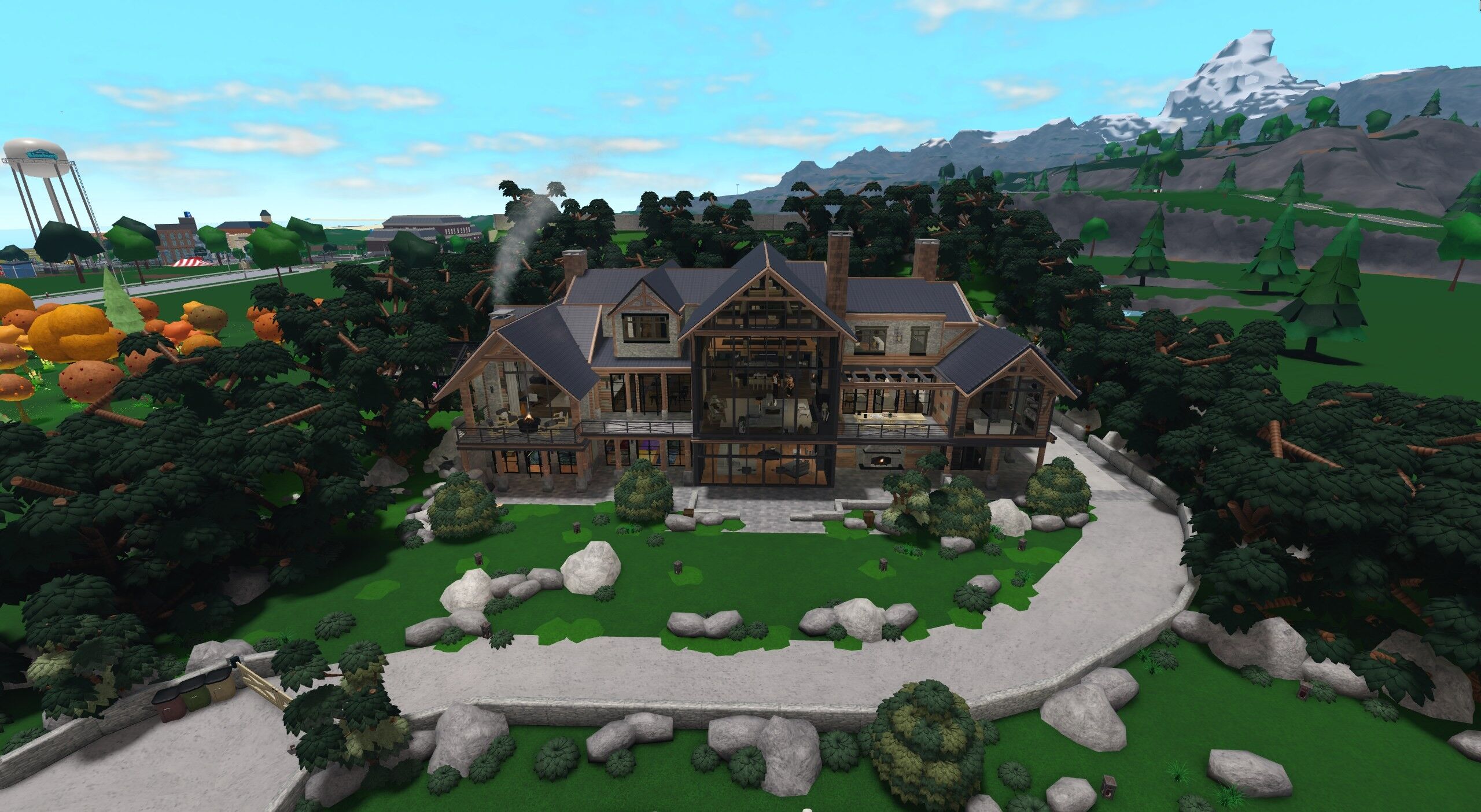 Grand Timber Lodge, a Welcome to Bloxburg cabins build