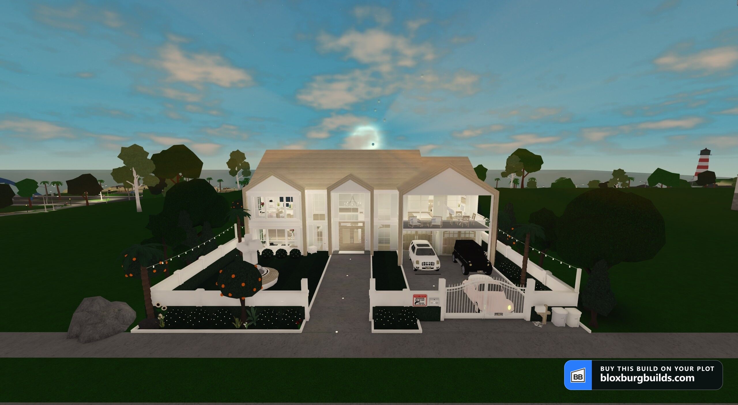 Bloxburg house - Ivory Palms Villa, view 1