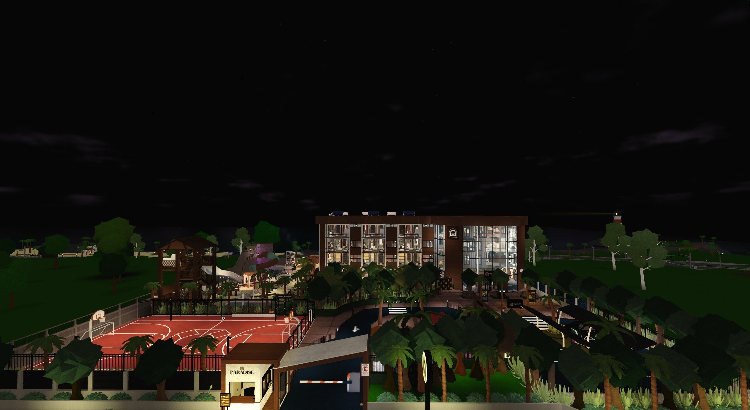 Paradise Resort, a Welcome to Bloxburg resorts build
