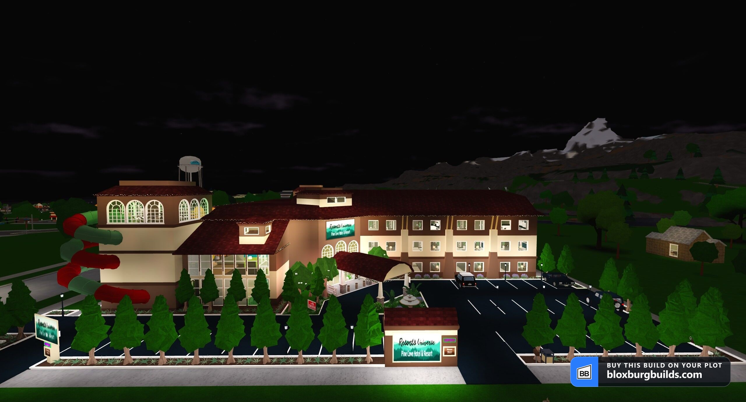 Bloxburg hotel and resort - Pine Cove Hotel & Resort, view 1