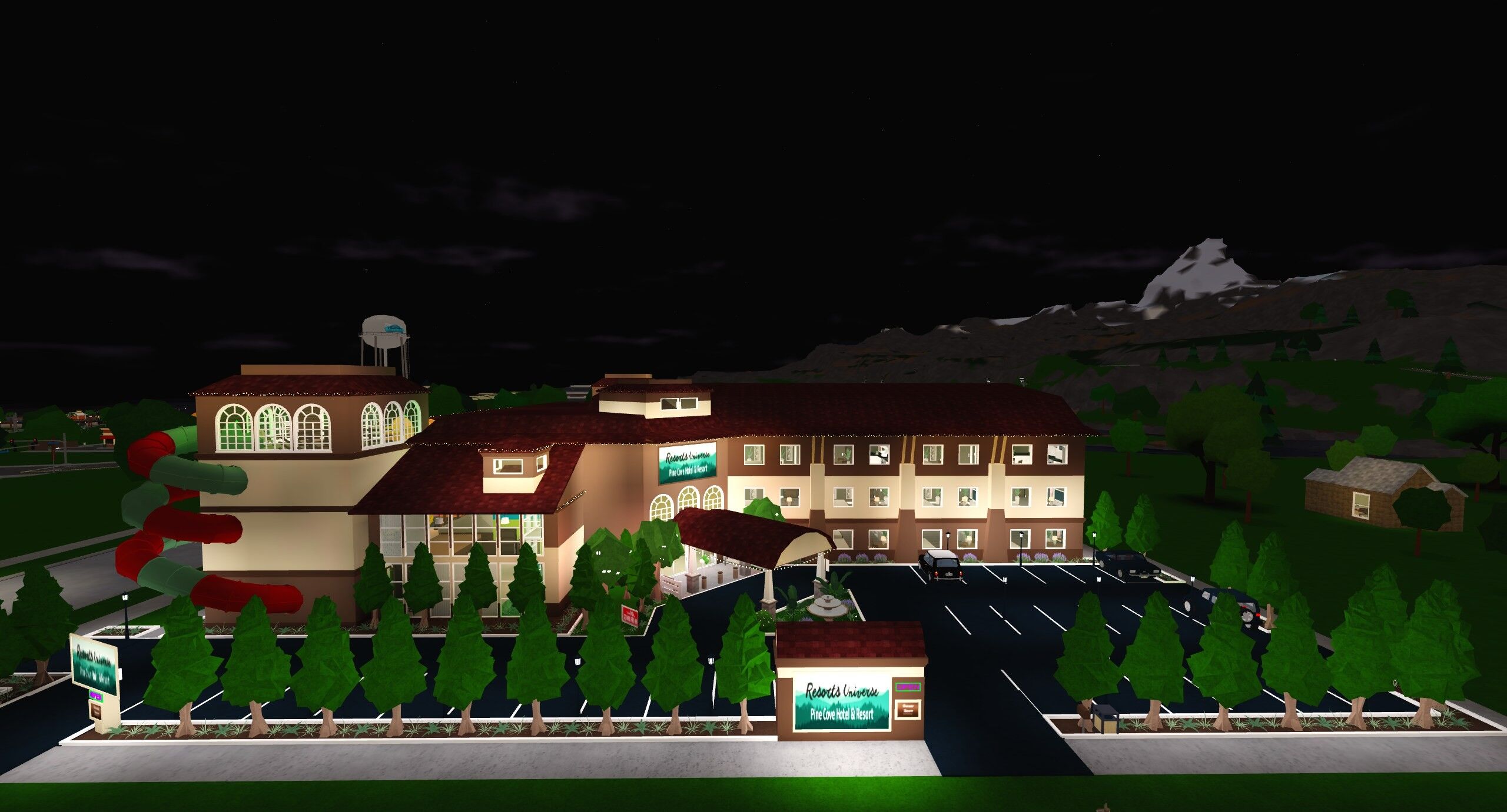Pine Cove Hotel & Resort, a Welcome to Bloxburg resorts build