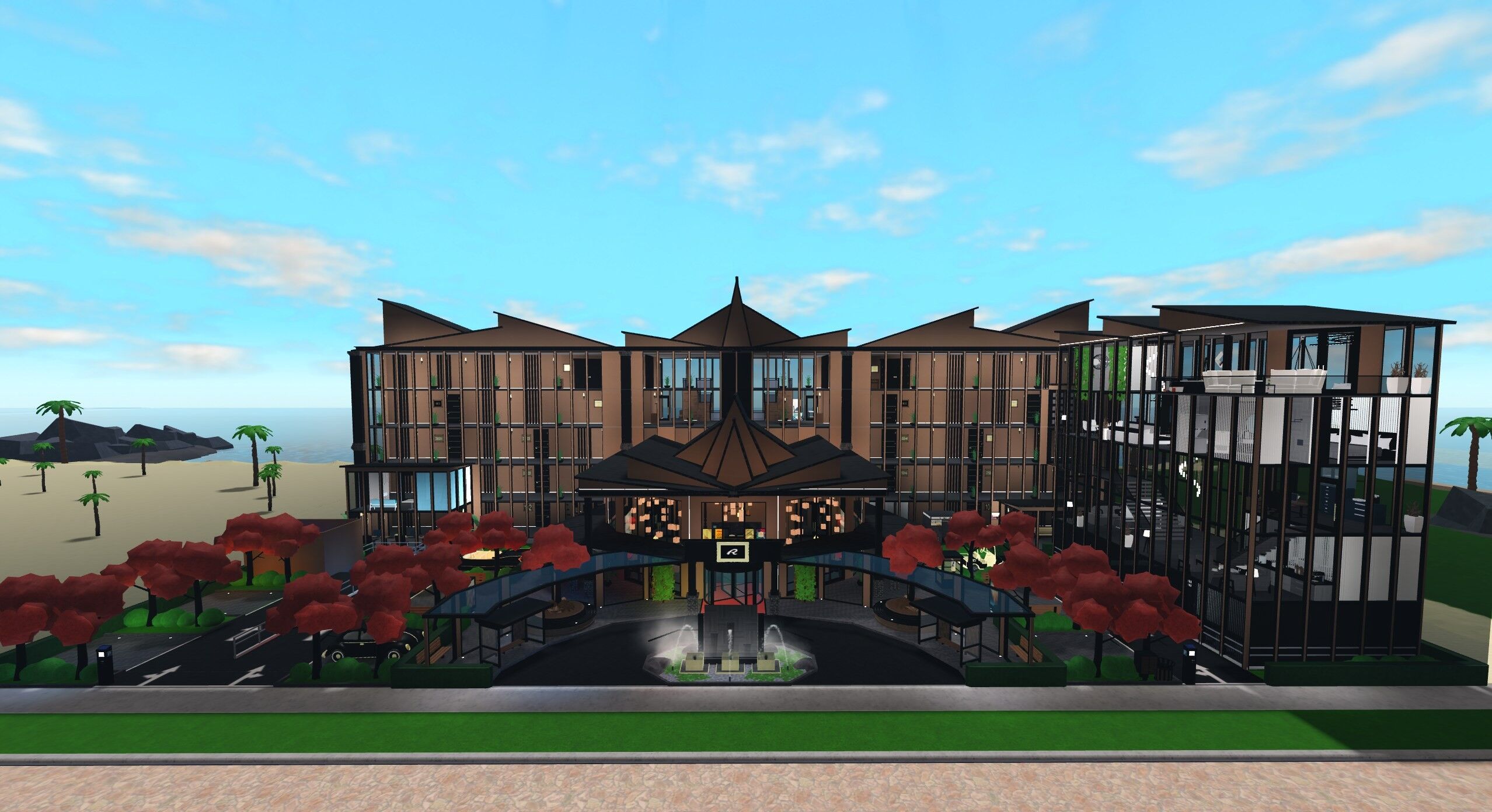 Redwood Grand Resort, a Welcome to Bloxburg resorts build