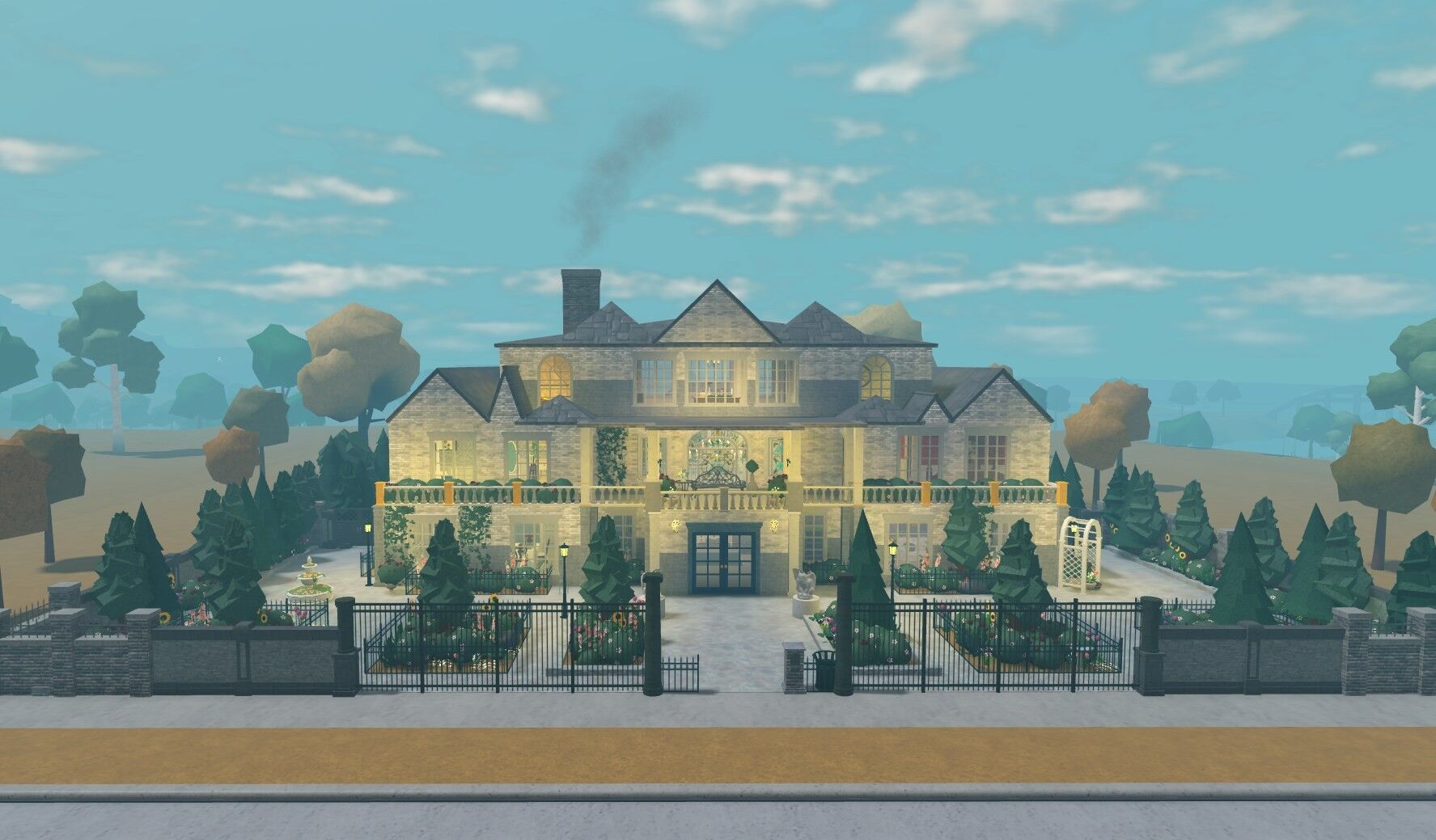 Rosewood Manor: Luxury Mansion, a Welcome to Bloxburg mansions build