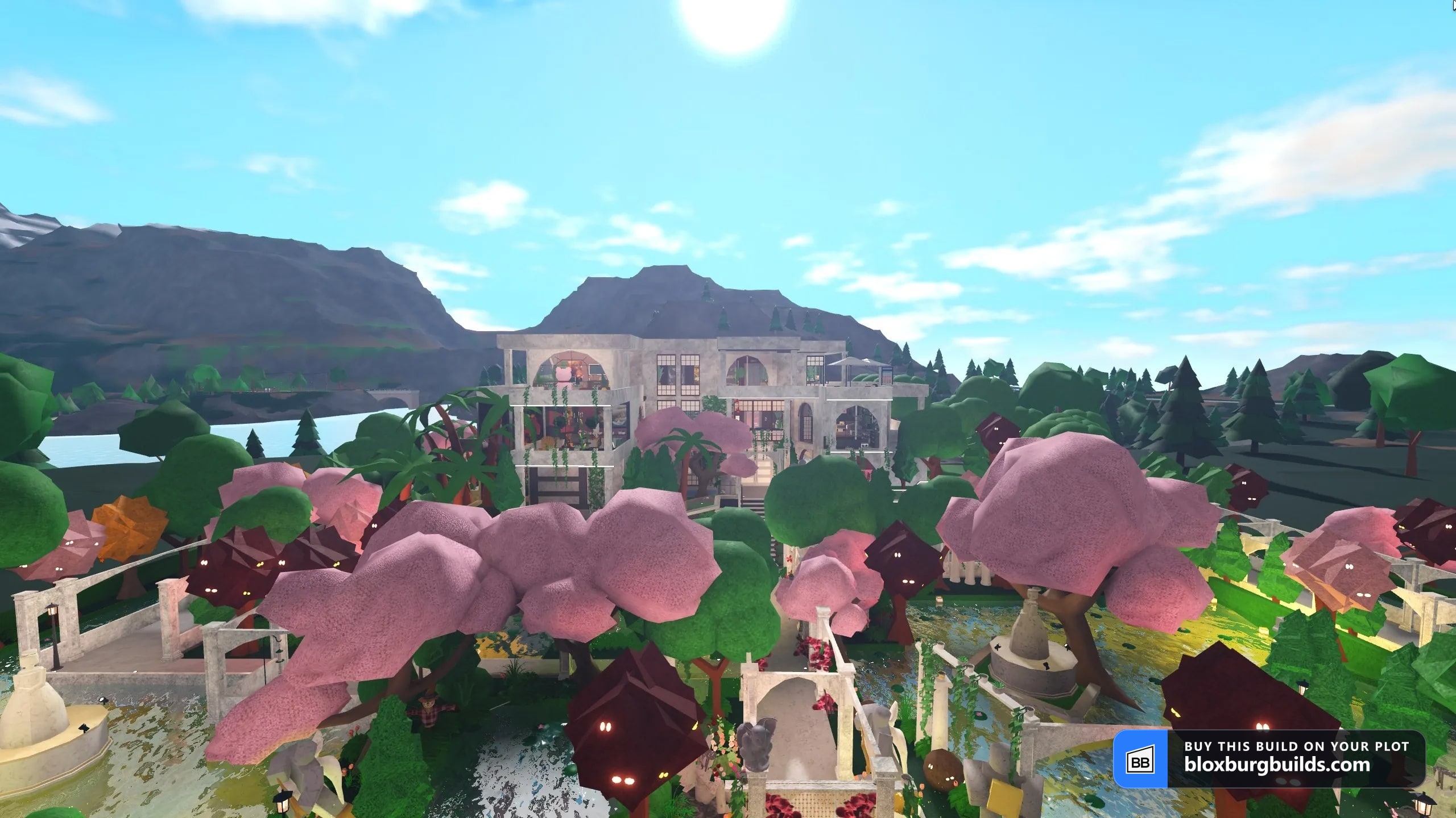 Bloxburg estate - Sakura Gardens Estate, view 1