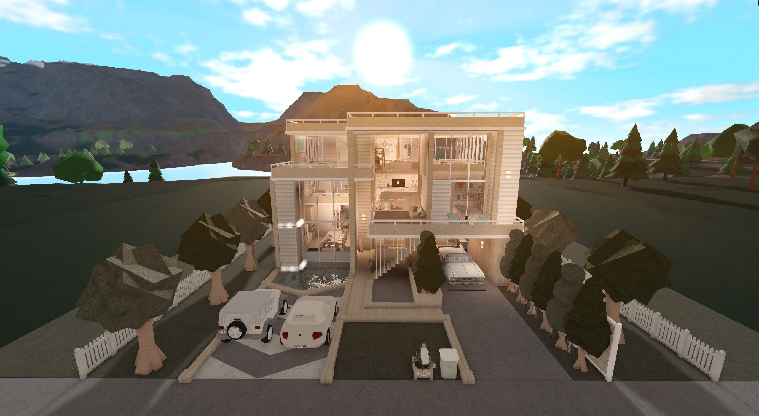 Seabreeze Glass House, a Welcome to Bloxburg homes build