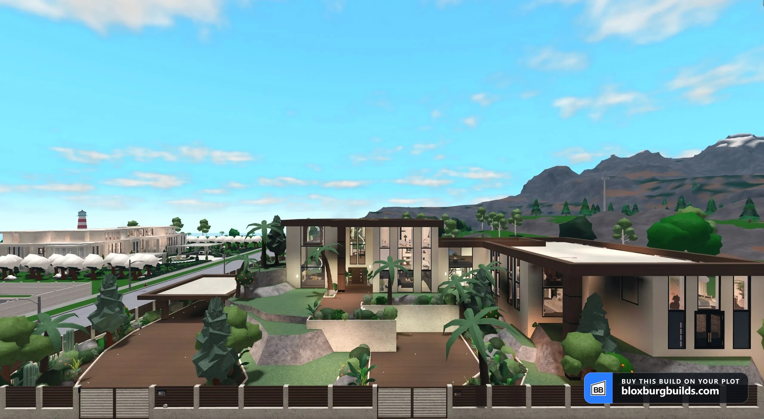 Bloxburg mega build - Solstice Grand Mansion, view 1