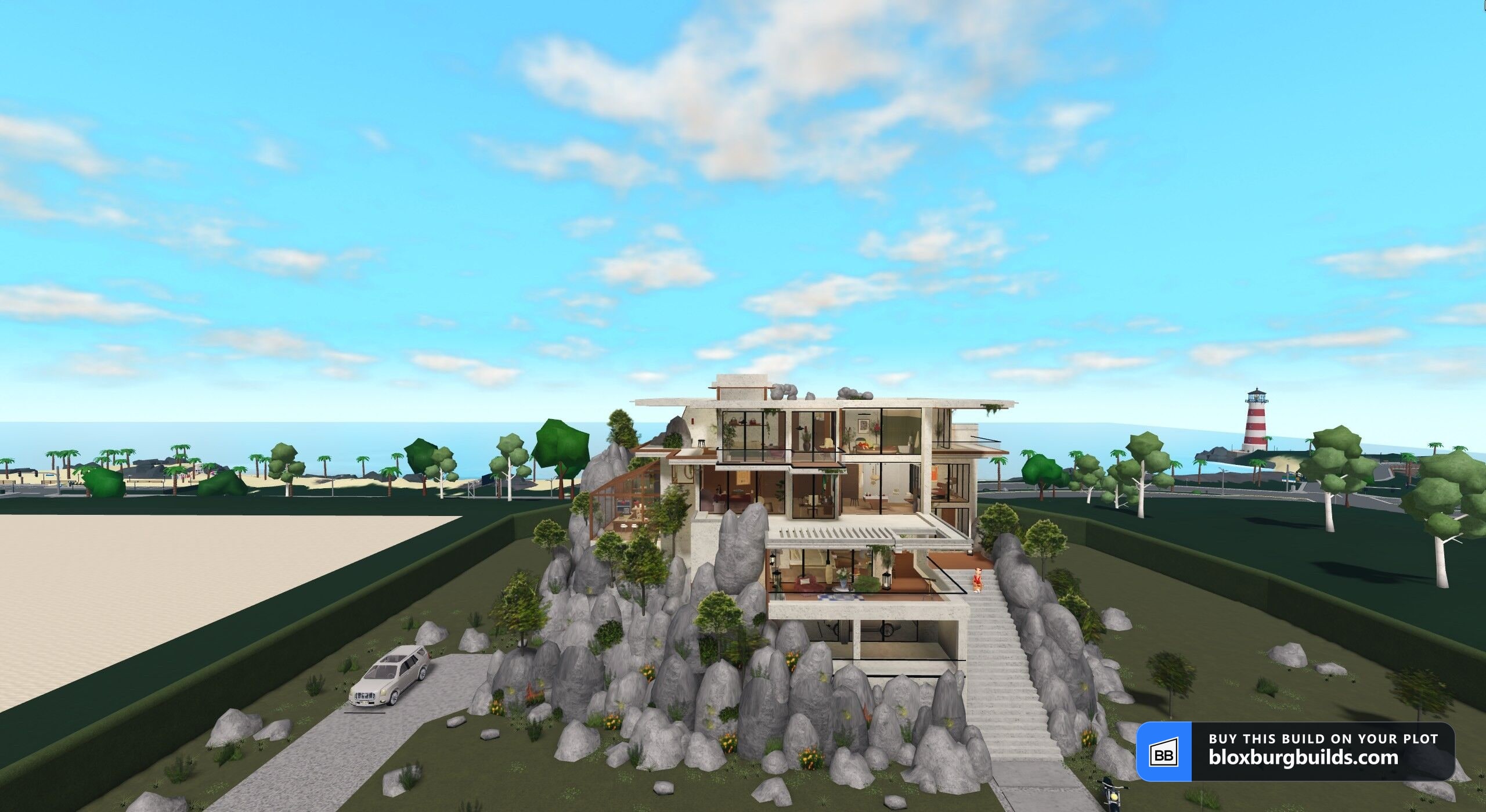 Bloxburg house - Stonewood House, view 1