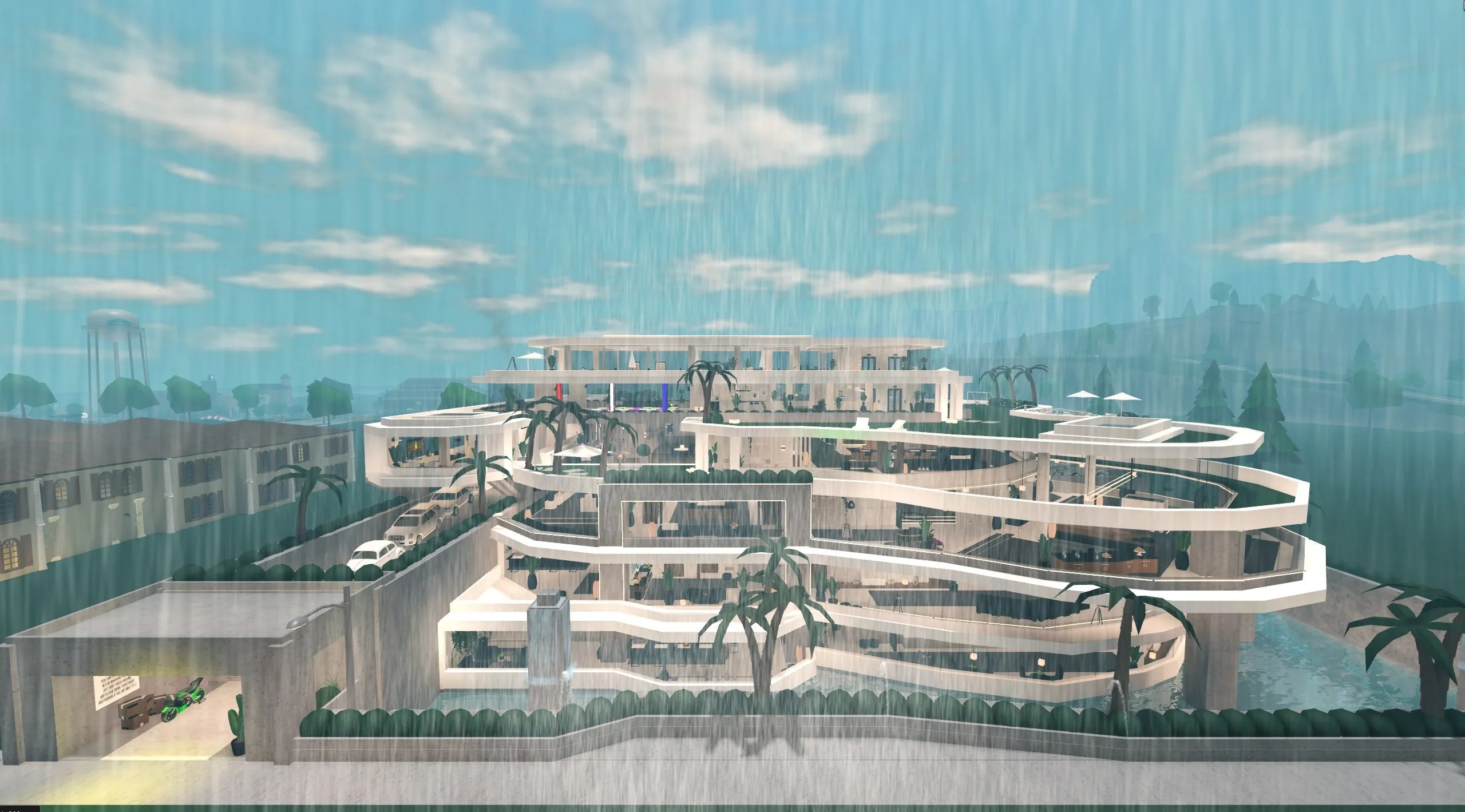 The Monaco Mansion, a Welcome to Bloxburg mega builds build