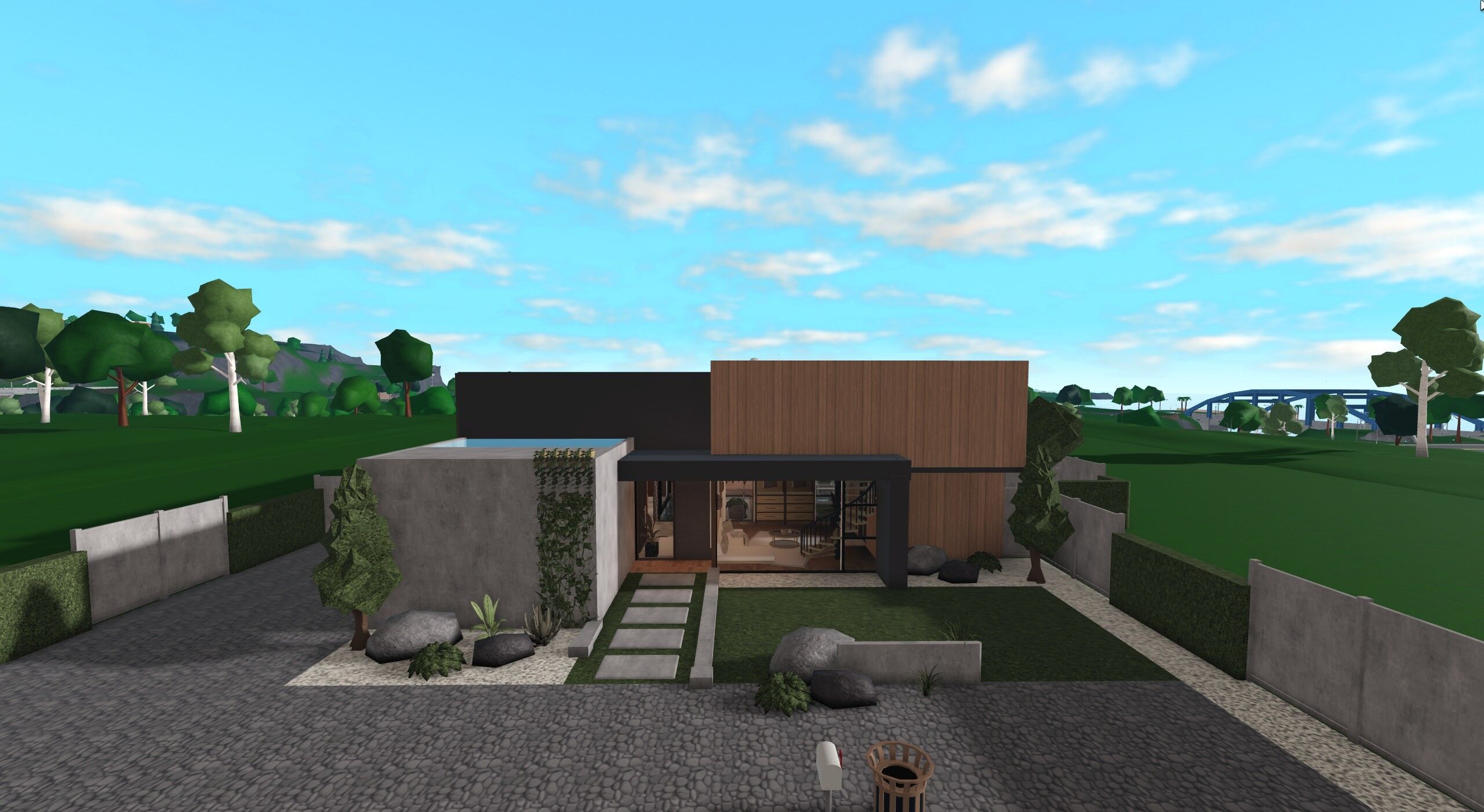 Timber Courtyard House, a Welcome to Bloxburg homes build