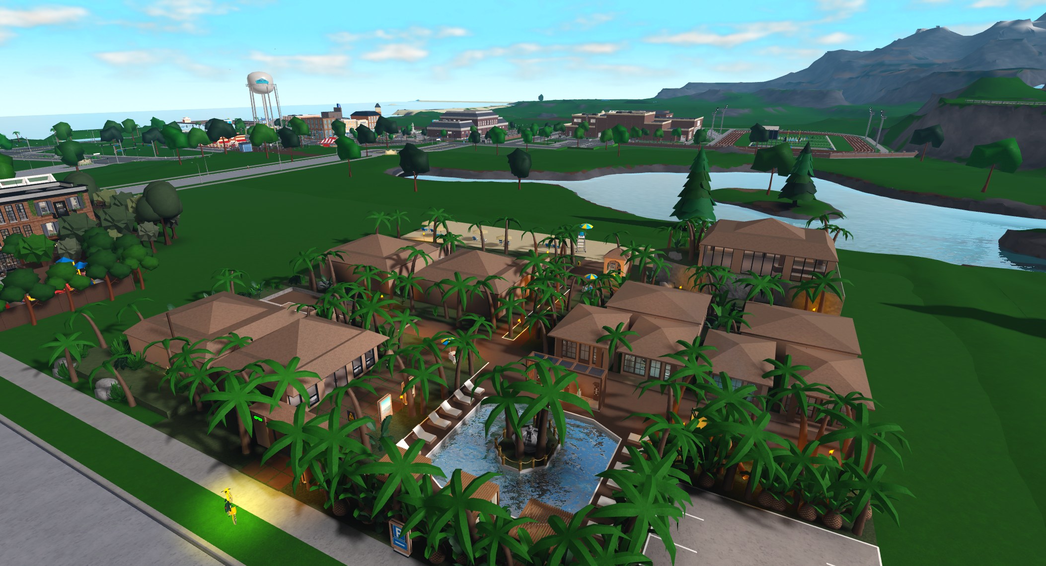 Palm Cove Resort, a Welcome to Bloxburg resorts build